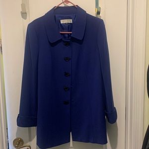 Lined jacket. Thin, great for fall temps